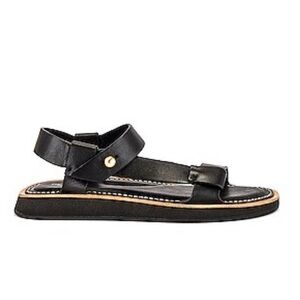 rag & bone Black Leather Sandals